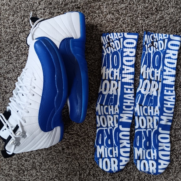 Jordan 12 blueberry socks - Picture 1 of 5